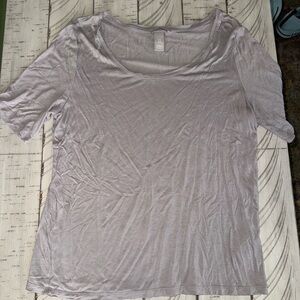 H&M Light Gray Short Sleeve Tee